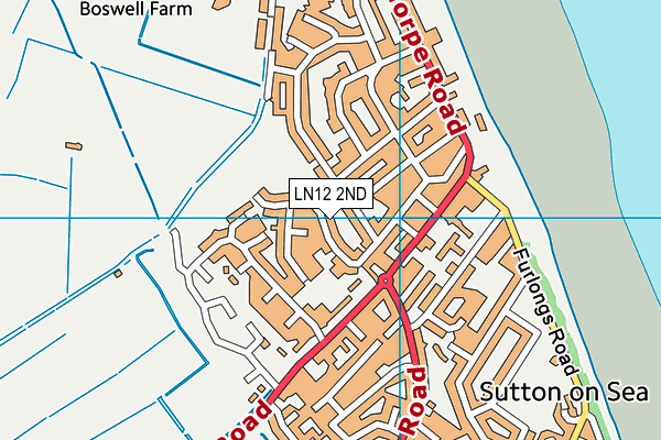LN12 2ND map - OS VectorMap District (Ordnance Survey)