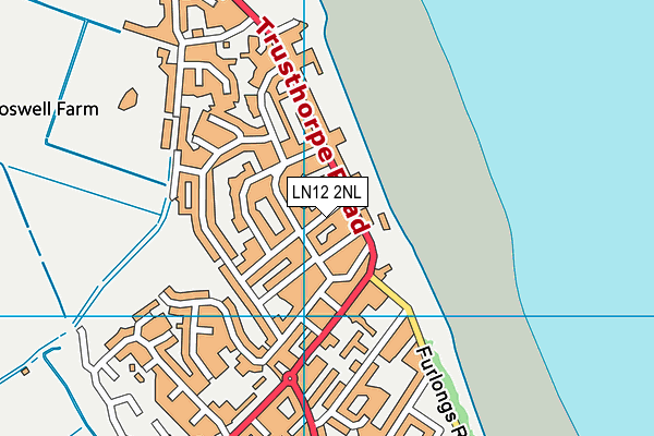 LN12 2NL map - OS VectorMap District (Ordnance Survey)