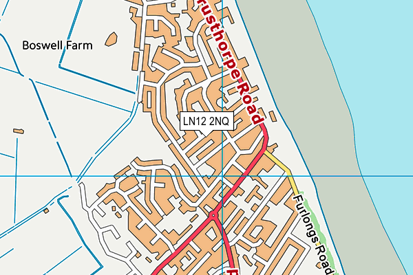 LN12 2NQ map - OS VectorMap District (Ordnance Survey)