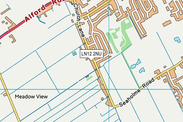 LN12 2NU map - OS VectorMap District (Ordnance Survey)