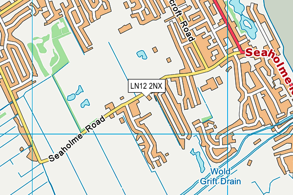 LN12 2NX map - OS VectorMap District (Ordnance Survey)