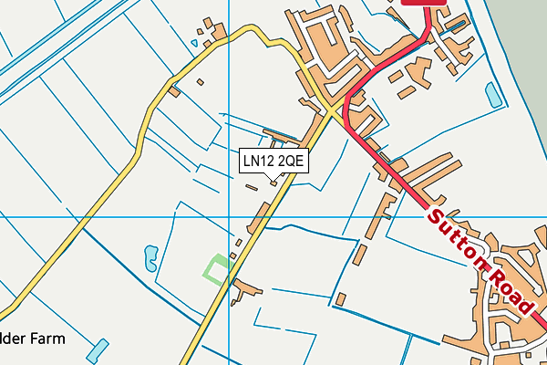 LN12 2QE map - OS VectorMap District (Ordnance Survey)