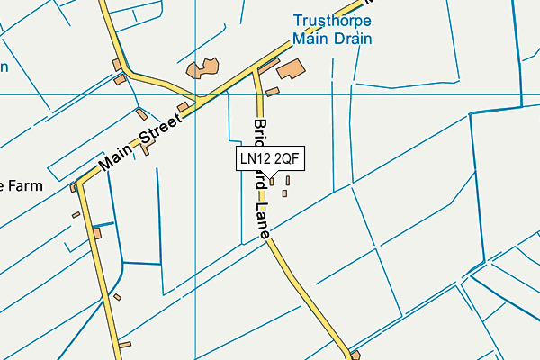 LN12 2QF map - OS VectorMap District (Ordnance Survey)
