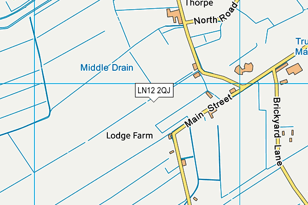 LN12 2QJ map - OS VectorMap District (Ordnance Survey)