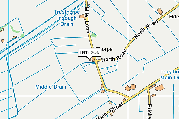 LN12 2QN map - OS VectorMap District (Ordnance Survey)