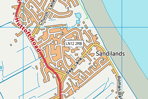 LN12 2RB map - OS VectorMap District (Ordnance Survey)