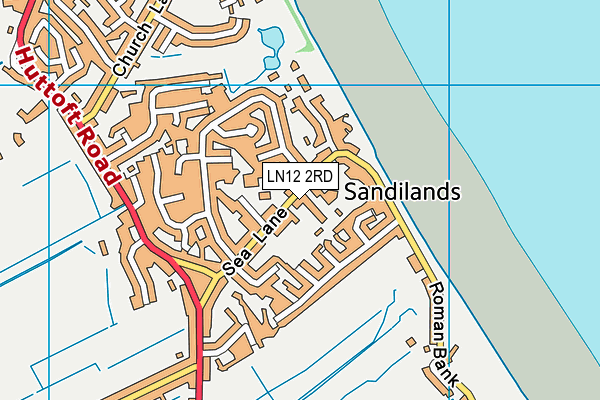 LN12 2RD map - OS VectorMap District (Ordnance Survey)
