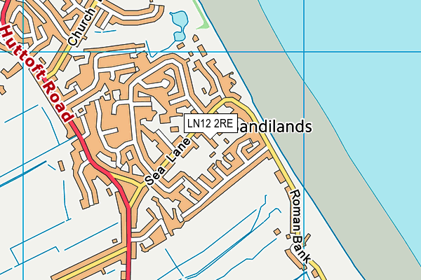 LN12 2RE map - OS VectorMap District (Ordnance Survey)