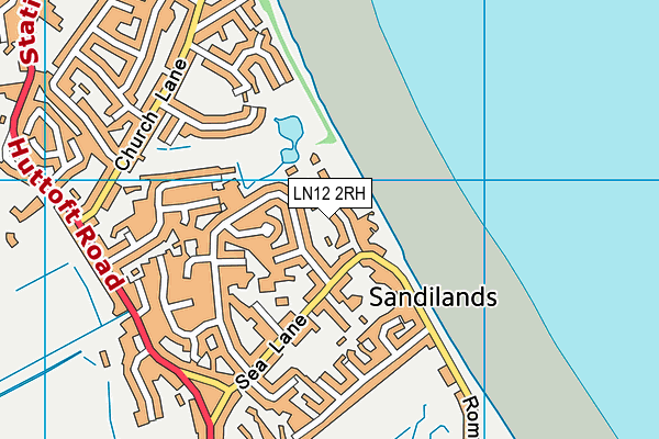 LN12 2RH map - OS VectorMap District (Ordnance Survey)