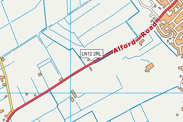 LN12 2RL map - OS VectorMap District (Ordnance Survey)