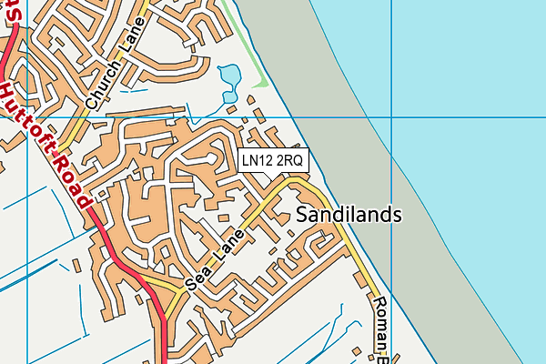 LN12 2RQ map - OS VectorMap District (Ordnance Survey)