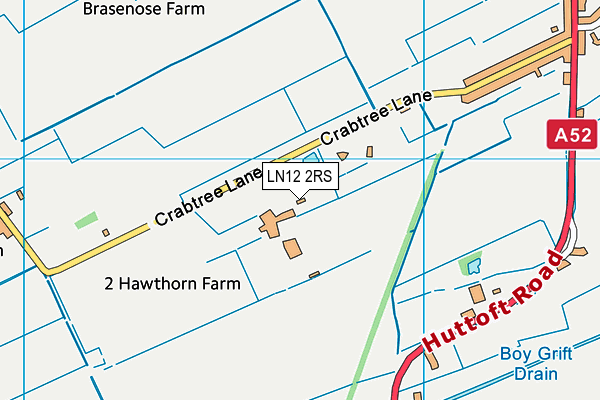 LN12 2RS map - OS VectorMap District (Ordnance Survey)