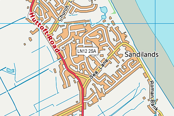 LN12 2SA map - OS VectorMap District (Ordnance Survey)