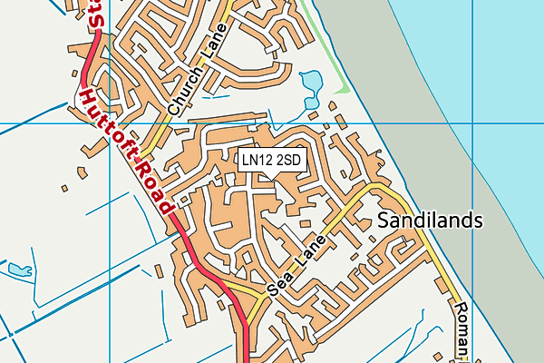 LN12 2SD map - OS VectorMap District (Ordnance Survey)