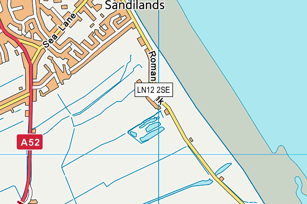 LN12 2SE map - OS VectorMap District (Ordnance Survey)