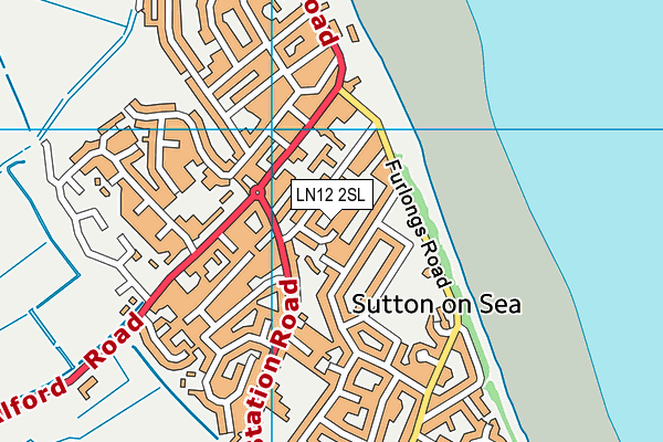 LN12 2SL map - OS VectorMap District (Ordnance Survey)