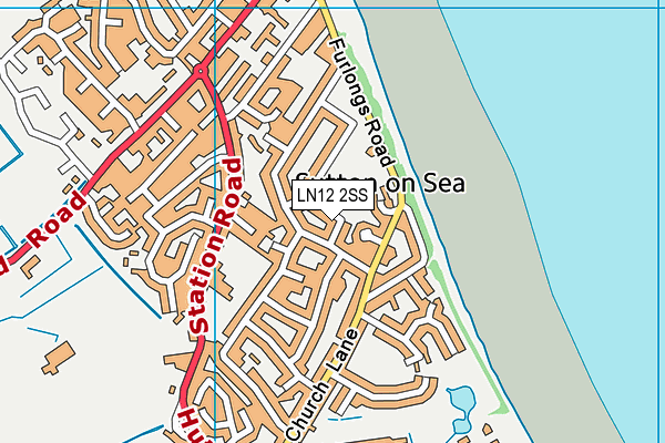 LN12 2SS map - OS VectorMap District (Ordnance Survey)