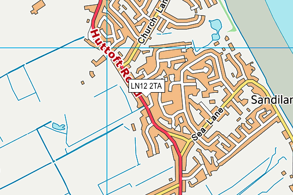 LN12 2TA map - OS VectorMap District (Ordnance Survey)