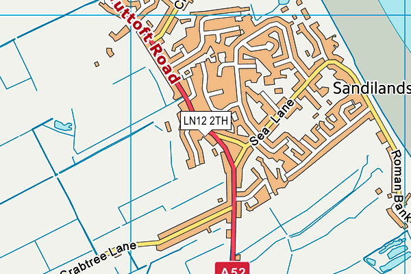 LN12 2TH map - OS VectorMap District (Ordnance Survey)