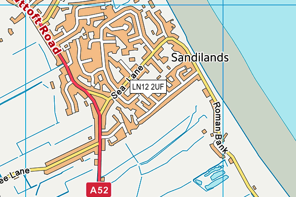 LN12 2UF map - OS VectorMap District (Ordnance Survey)