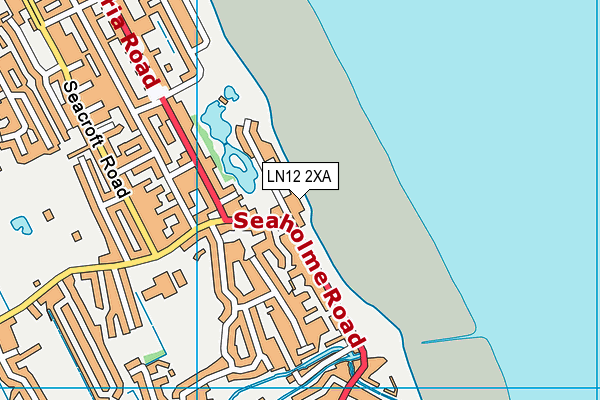 LN12 2XA map - OS VectorMap District (Ordnance Survey)