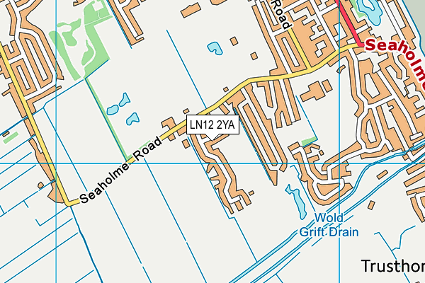 LN12 2YA map - OS VectorMap District (Ordnance Survey)