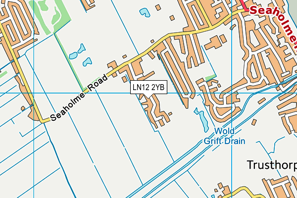 LN12 2YB map - OS VectorMap District (Ordnance Survey)