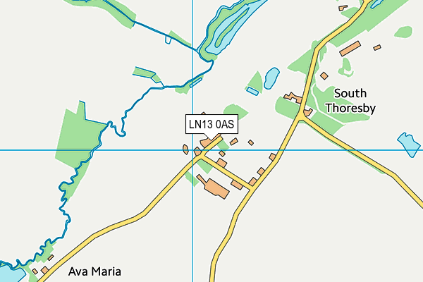 LN13 0AS map - OS VectorMap District (Ordnance Survey)