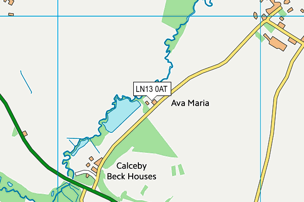 LN13 0AT map - OS VectorMap District (Ordnance Survey)