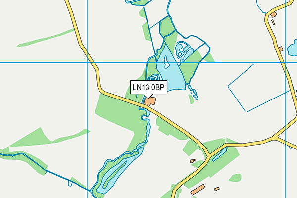 LN13 0BP map - OS VectorMap District (Ordnance Survey)