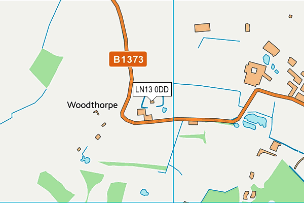 Woodthorpe Hall Golf Club map (LN13 0DD) - OS VectorMap District (Ordnance Survey)