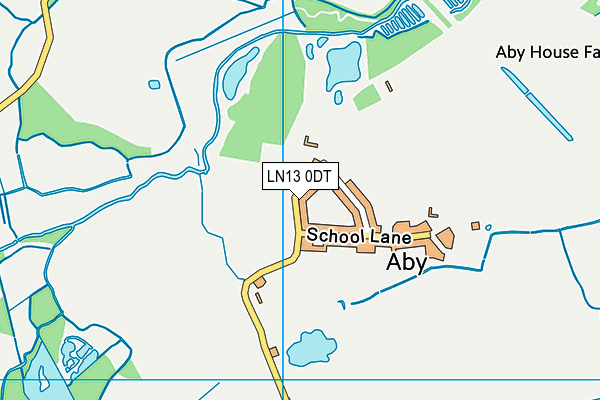 LN13 0DT map - OS VectorMap District (Ordnance Survey)