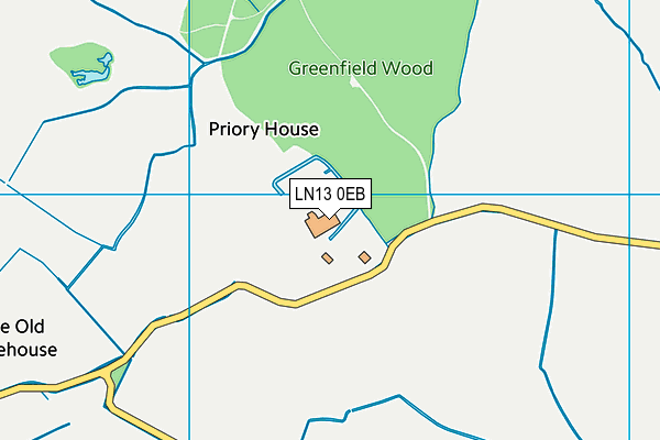 LN13 0EB map - OS VectorMap District (Ordnance Survey)