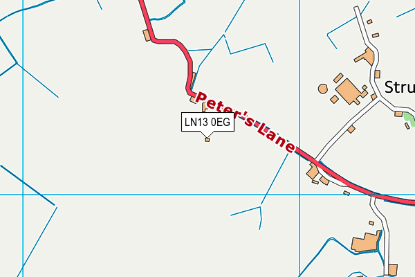 LN13 0EG map - OS VectorMap District (Ordnance Survey)