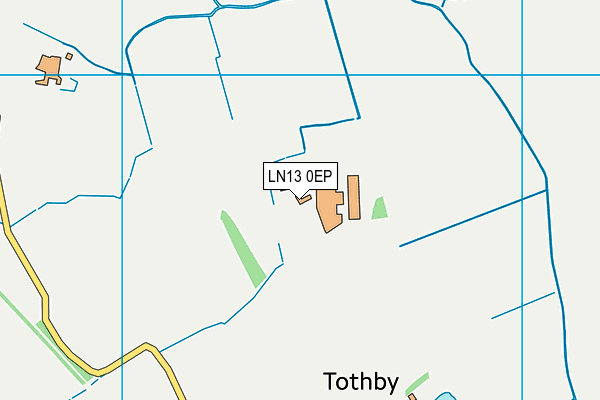 LN13 0EP map - OS VectorMap District (Ordnance Survey)