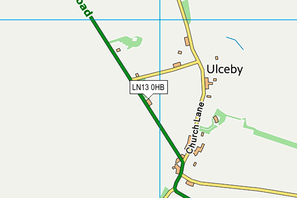 LN13 0HB map - OS VectorMap District (Ordnance Survey)