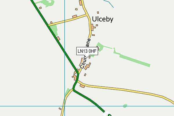 LN13 0HF map - OS VectorMap District (Ordnance Survey)