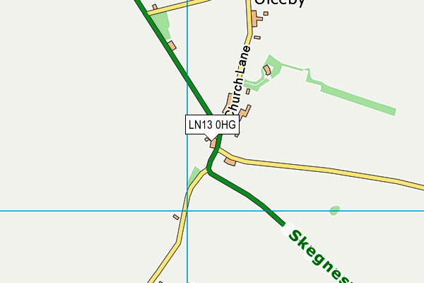 LN13 0HG map - OS VectorMap District (Ordnance Survey)