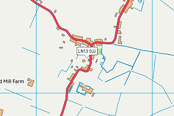 LN13 0JJ map - OS VectorMap District (Ordnance Survey)