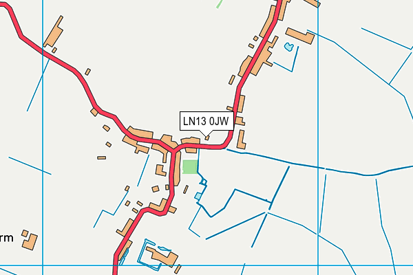 LN13 0JW map - OS VectorMap District (Ordnance Survey)