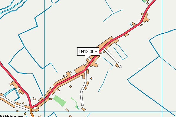 LN13 0LE map - OS VectorMap District (Ordnance Survey)