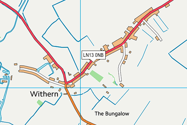 The St Margaret's Church of England School, Withern map (LN13 0NB) - OS VectorMap District (Ordnance Survey)