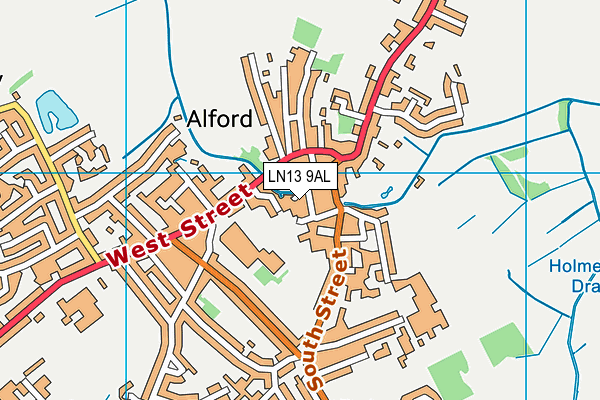 LN13 9AL map - OS VectorMap District (Ordnance Survey)