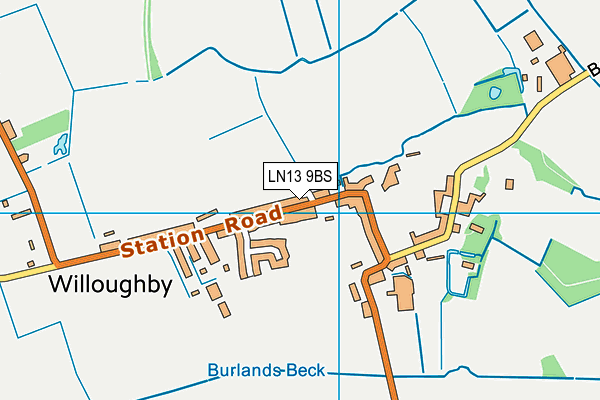 LN13 9BS map - OS VectorMap District (Ordnance Survey)