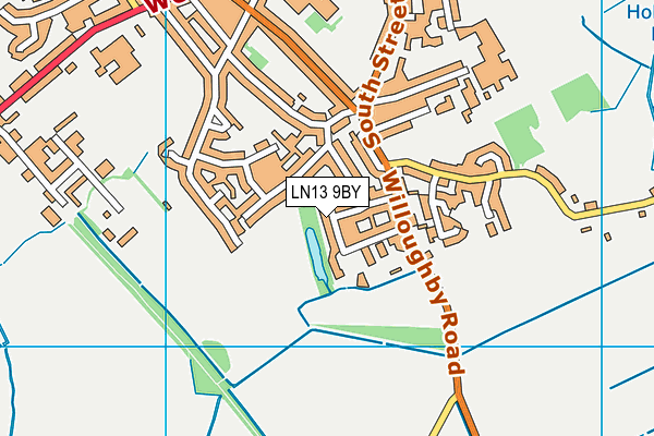 LN13 9BY map - OS VectorMap District (Ordnance Survey)