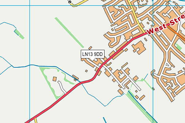 LN13 9DD map - OS VectorMap District (Ordnance Survey)