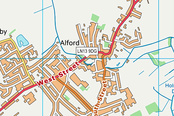 LN13 9DG map - OS VectorMap District (Ordnance Survey)