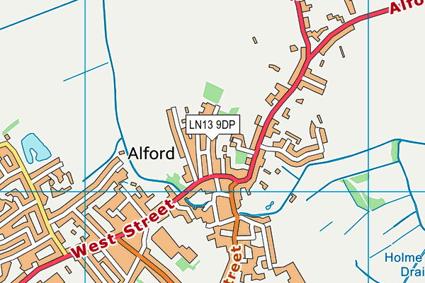 Map of A SMITH (ALFORD) LIMITED at district scale
