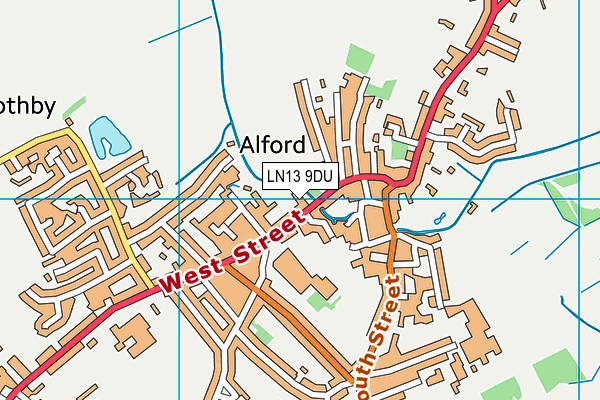 LN13 9DU map - OS VectorMap District (Ordnance Survey)