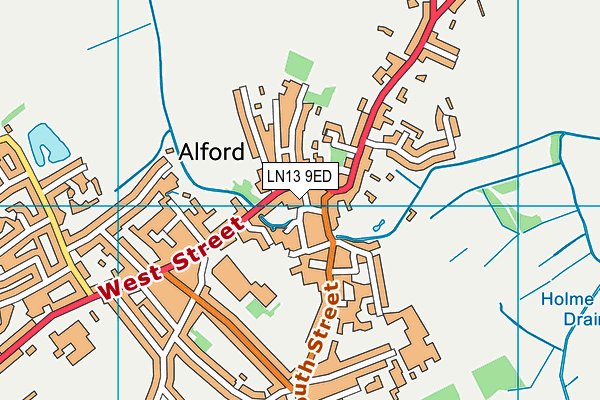 LN13 9ED map - OS VectorMap District (Ordnance Survey)